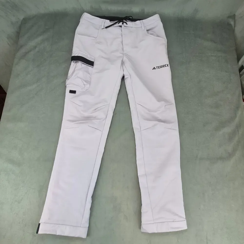 Adidas TERREX Made to Be Remade Hiking Jogger Pants Purple Lavender Mens 34